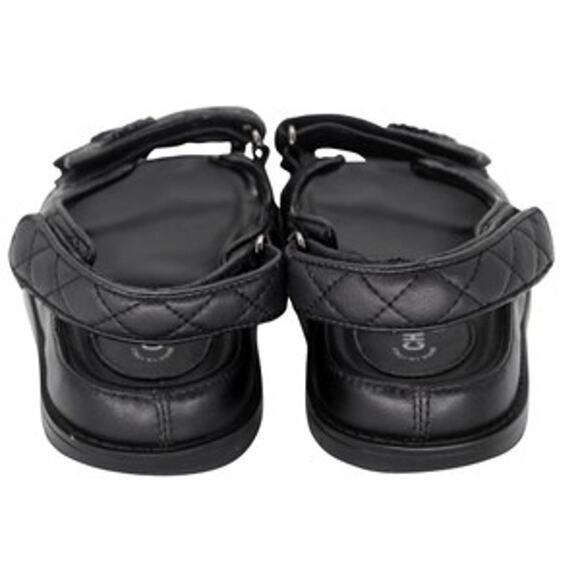Chanel Chunky Sandals 39 Lambskin 2.55 Diamond CC-0918P-022 - Picture 7 of 9